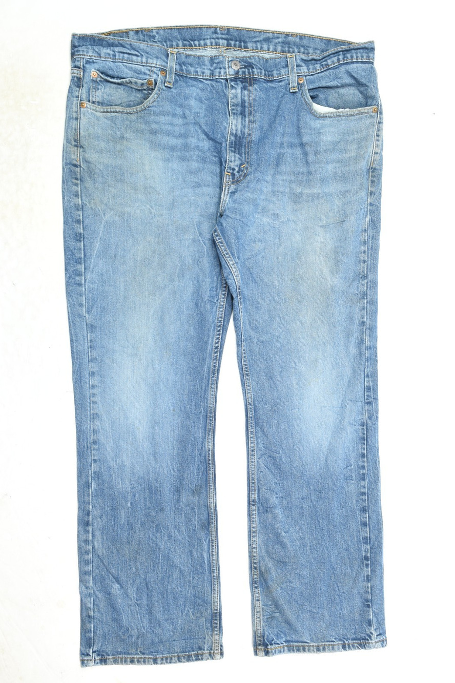 Levis 527 Boot Cut Jeans Mens 40x30 (40x31) Blue Standard 5-Pockets Distressed